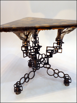 Still in Time Metal Art Coffee Table